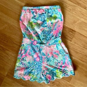 SOLD Lily Pulitzer Jace Romper in Fished My Wish XS HTF